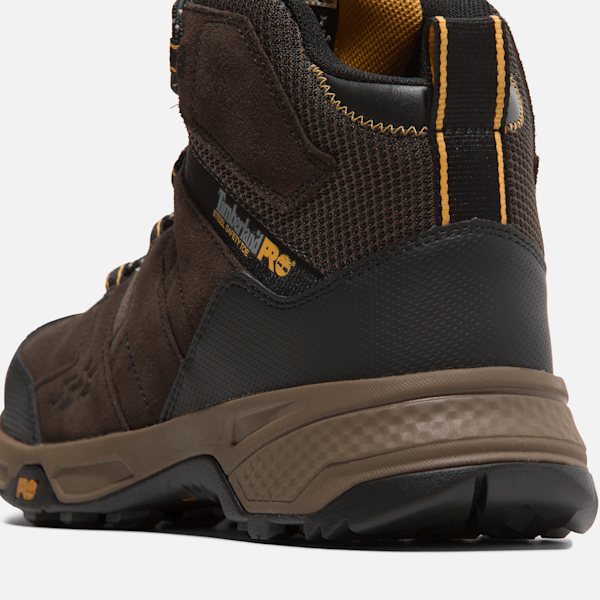 Timberland Switchback Lt Steel Toe Work Boot Brown/Yellow Men'S