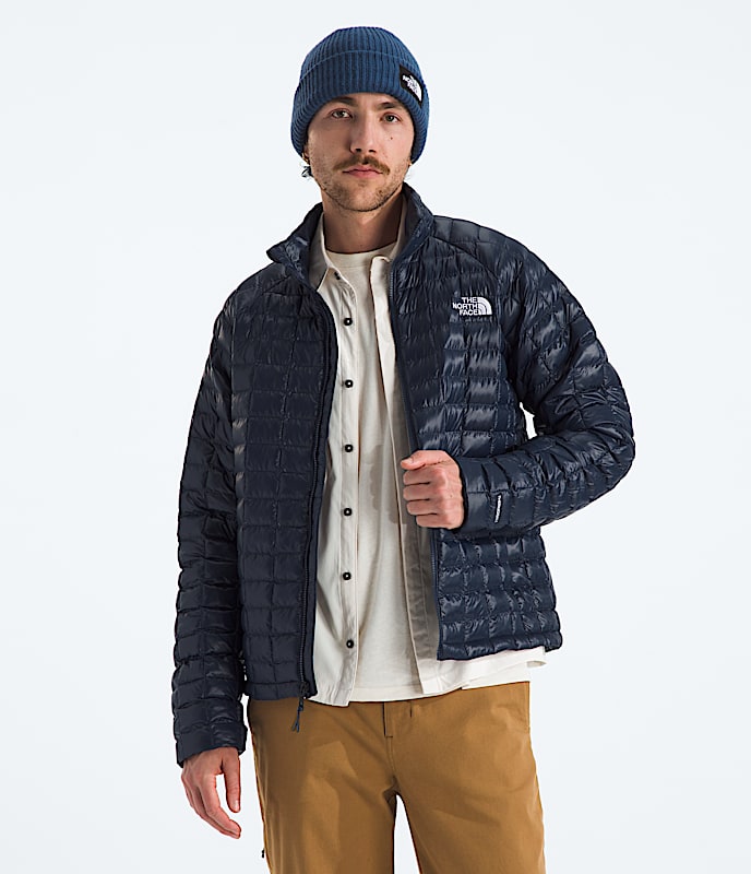 The North Face Men THERMOBALL Jacket Dusk Blue TNF Black Bark Mist Smoked Pearl Summit Navy