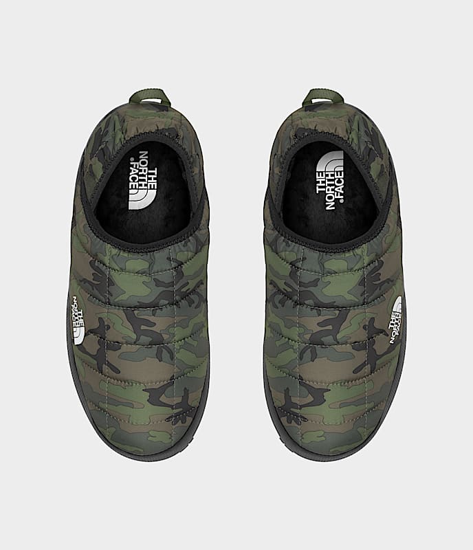 The North Face Mens Thermoball Traction Mules V Thyme Brushwood Camo Print
