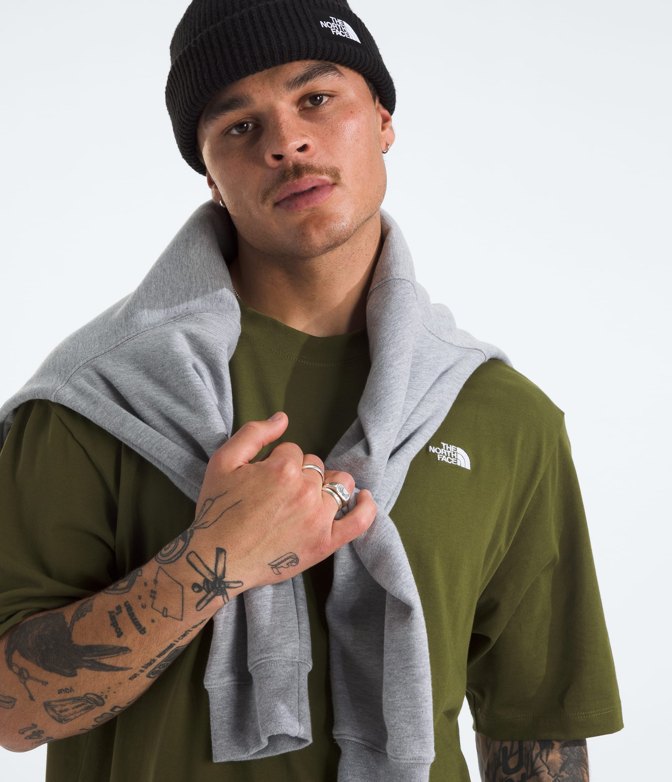 The North Face Men’s TNF™ Essential Simple Dome Oversize Short-Sleeve Tee Woodland Green