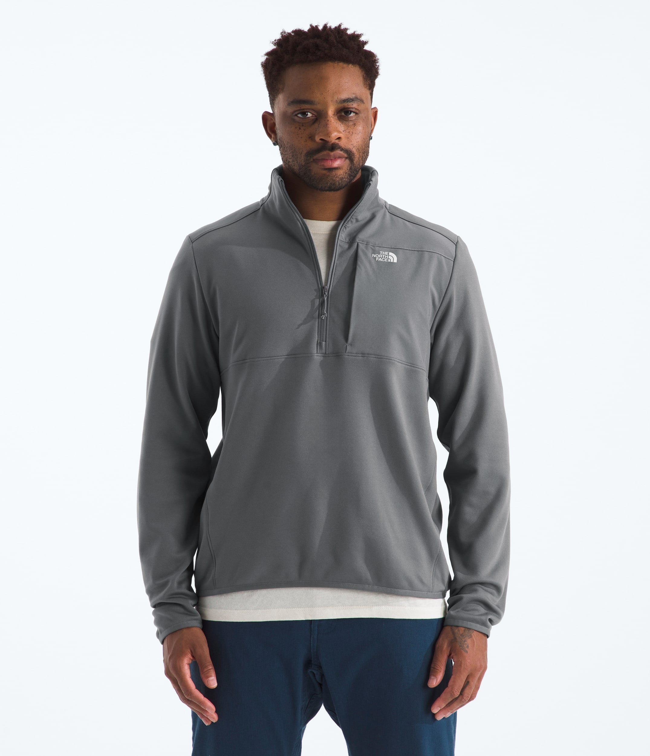 The North Face Men’s TNF™ Performance Fleece ¼-Zip Smoked Pearl