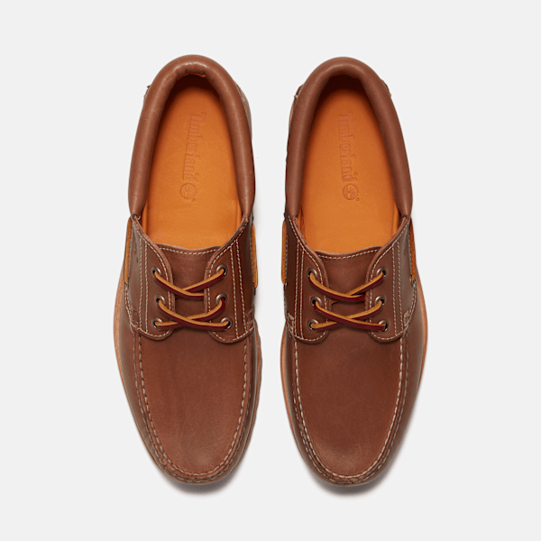 Timberland Authentic 3-Eye Lug Handsewn Boat Shoe Medium Brown Full-Grain/Medium Brown Men'S