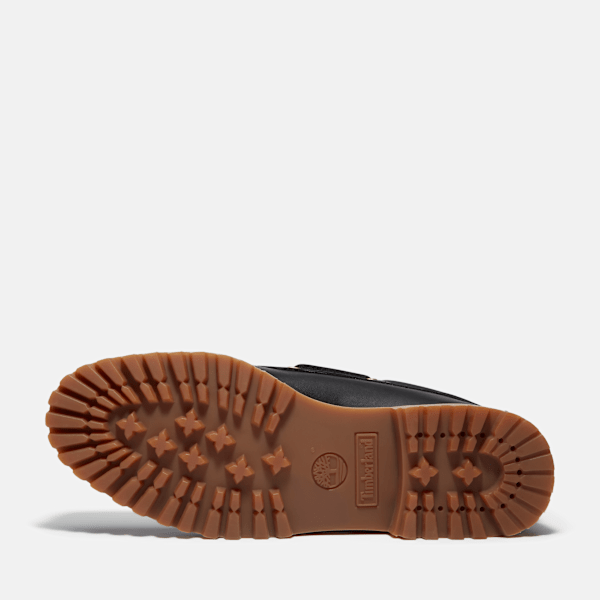 Timberland Authentic 3-Eye Lug Handsewn Boat Shoe Black Full-Grain Men'S