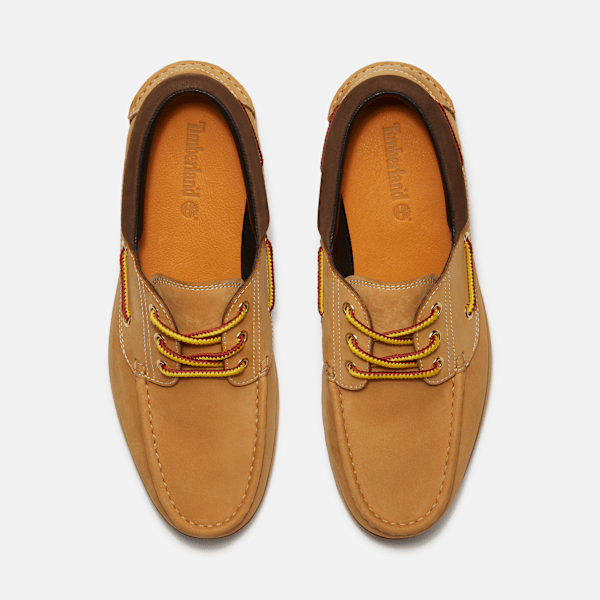 Timberland Authentics 3-Eye Boat Shoe Wheat Nubuck Men'S