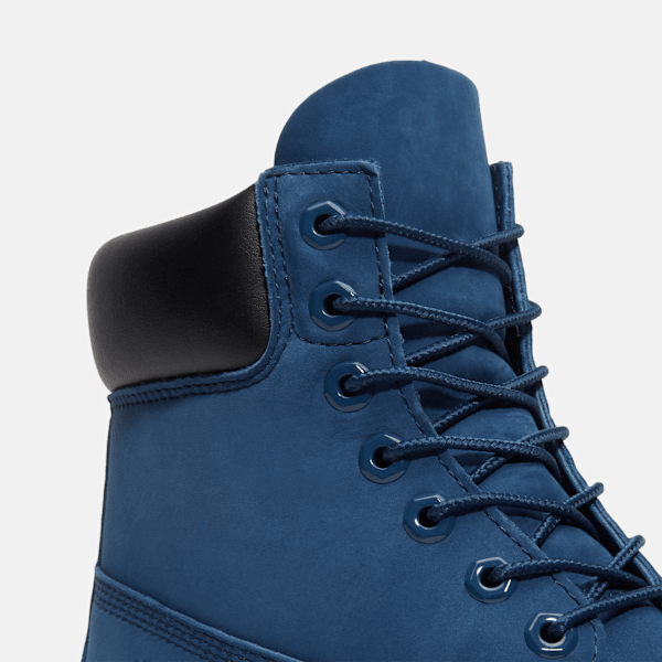 Timberland Classic 6-Inch Waterproof Boot Dark Blue Nubuck Men'S