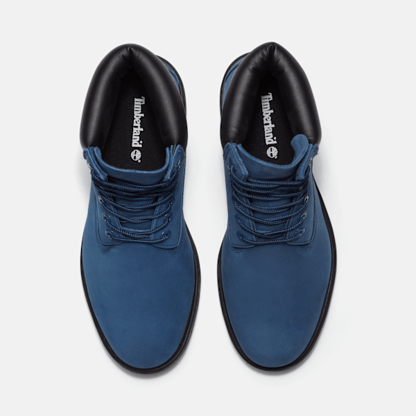 Timberland Classic 6-Inch Waterproof Boot Dark Blue Nubuck Men'S