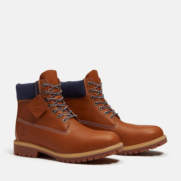 Timberland Heritage 6-Inch Waterproof Boot Medium Brown Full-Grain Men'S