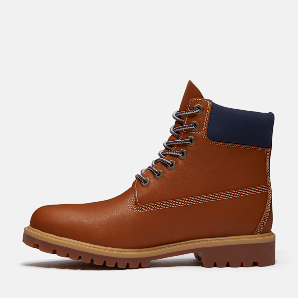 Timberland Heritage 6-Inch Waterproof Boot Medium Brown Full-Grain Men'S