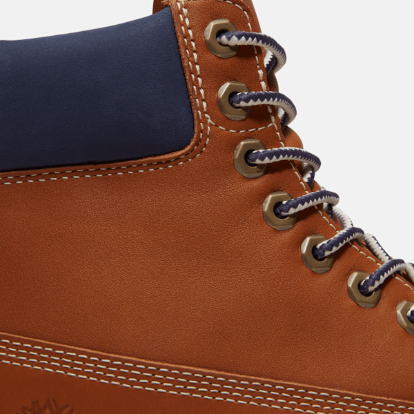Timberland Heritage 6-Inch Waterproof Boot Medium Brown Full-Grain Men'S