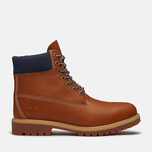 Timberland Heritage 6-Inch Waterproof Boot Medium Brown Full-Grain Men'S