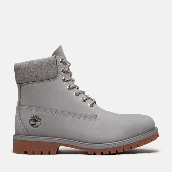 Timberland Heritage 6-Inch Waterproof Boot Medium Greyout Nubuck Men'S