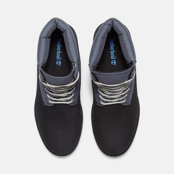 Timberland Heritage 6-Inch Waterproof Boot Black Nubuck/Grey Men'S