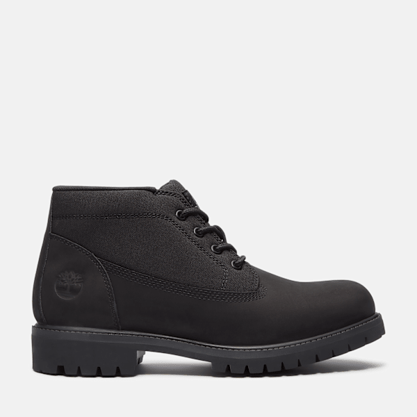 Timberland Heritage Mid Chukka Boot Black Nubuck Men'S