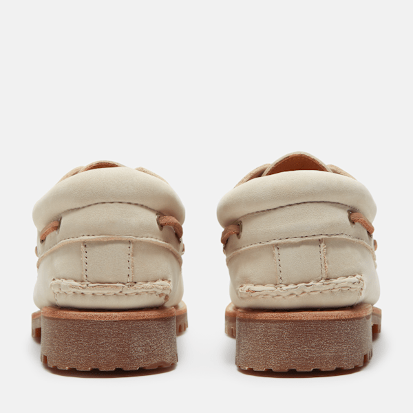 Timberland Lake House 3-Eye Lug Boat Shoe Light Beige Nubuck Men'S