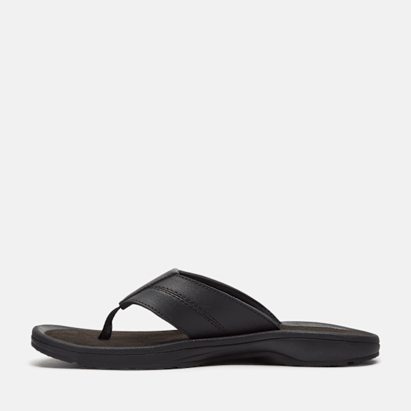Timberland Originals Slide Sandal Black Leather Men'S