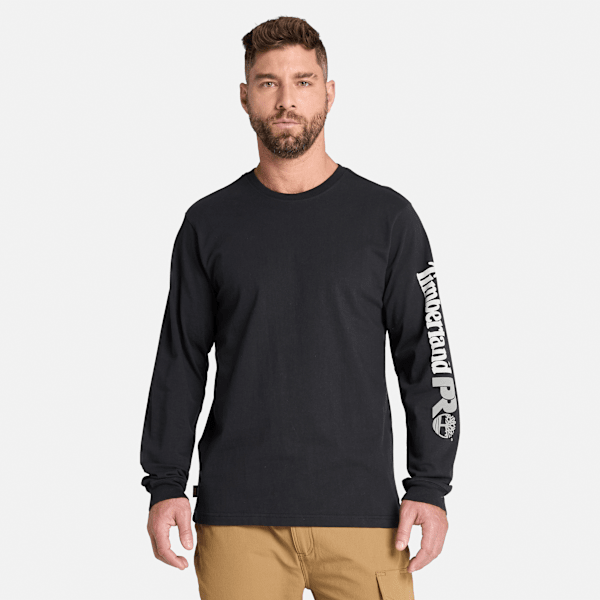 Timberland Pro Core Logo Long-Sleeve T-Shirt Black Men'S