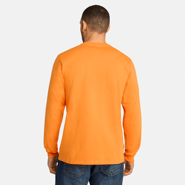Timberland Pro Core Logo Long-Sleeve T-Shirt Pro Orange Men'S
