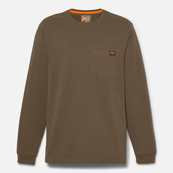 Timberland Pro Core Pocket Long-Sleeve T-Shirt Olive Night Men'S