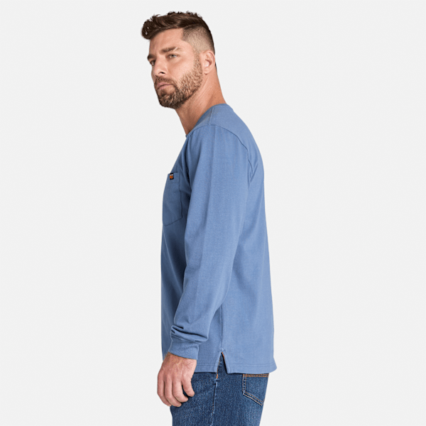 Timberland Pro Core Pocket Long-Sleeve T-Shirt Vintage Indigo Men'S
