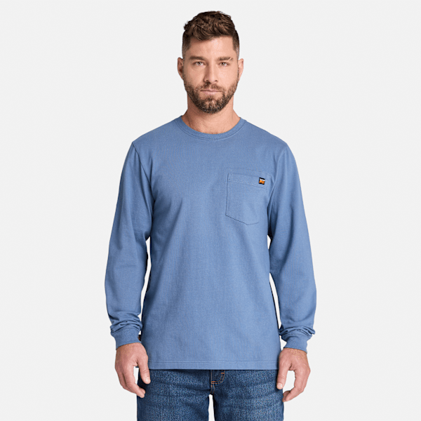 Timberland Pro Core Pocket Long-Sleeve T-Shirt Vintage Indigo Men'S