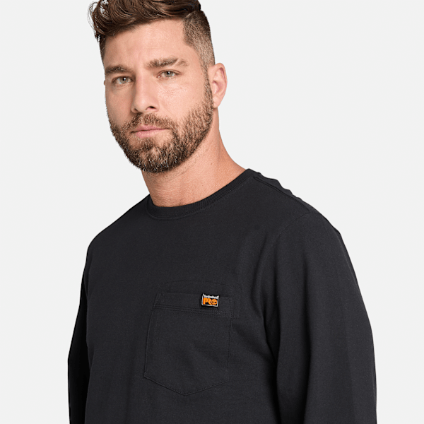 Timberland Pro Core Pocket Long-Sleeve T-Shirt Black Men'S