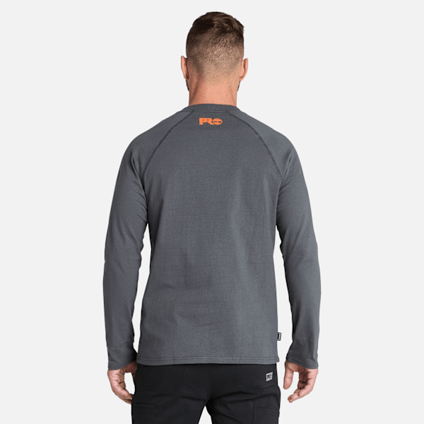 Timberland Pro Core Reflective Logo Long-Sleeve T-Shirt Asphalt Men'S