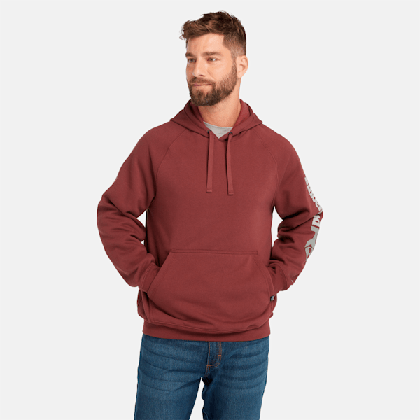 Timberland Pro Hood Honcho Sport Hoodie Maroon Men'S