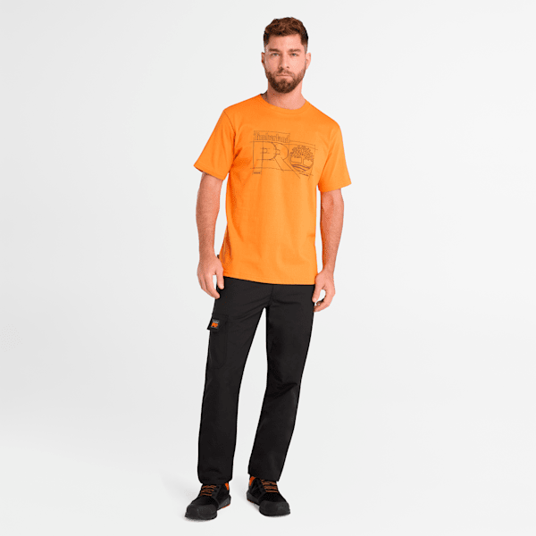 Timberland Pro Innovation Blueprint T-Shirt Pro Orange Men'S