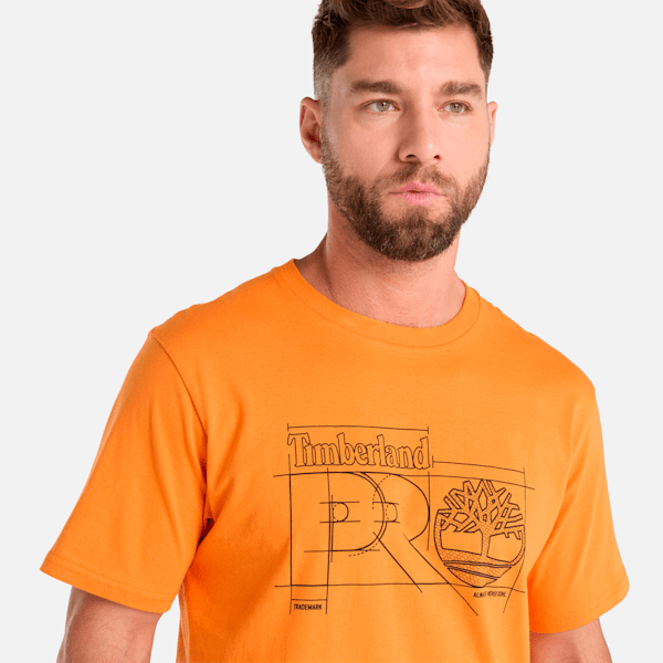 Timberland Pro Innovation Blueprint T-Shirt Pro Orange Men'S