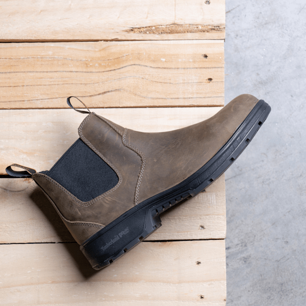 Timberland Pro Nashoba Soft-Toeslip-On Work Boot Brown Men'S