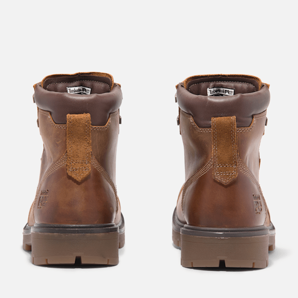Timberland Pro Whitman 6" Soft Toe Work Boot Medium Brown Full-Grain Men'S