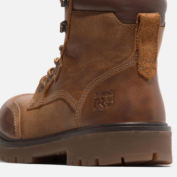 Timberland Pro Whitman 6" Soft Toe Work Boot Medium Brown Full-Grain Men'S