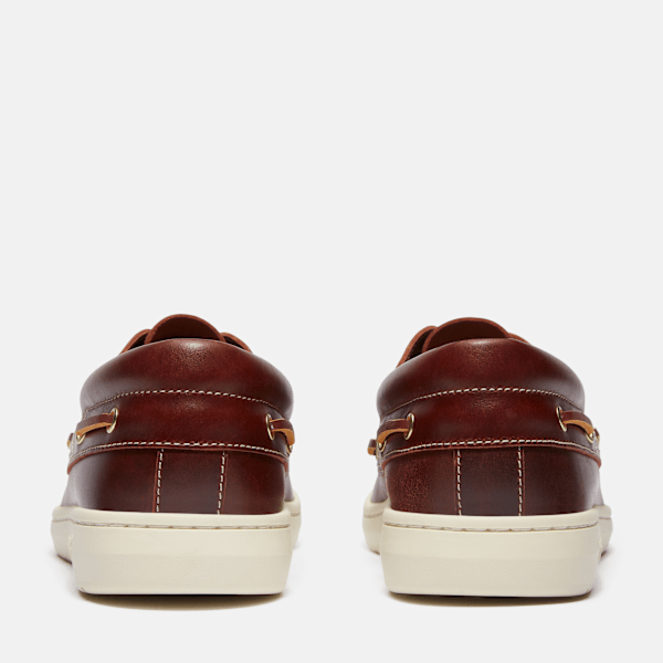 Timberland Portofino Pier Boat Shoe Burgundy Full-Grain Men'S