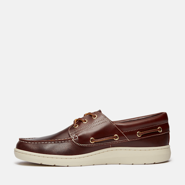 Timberland Portofino Pier Boat Shoe Burgundy Full-Grain Men'S