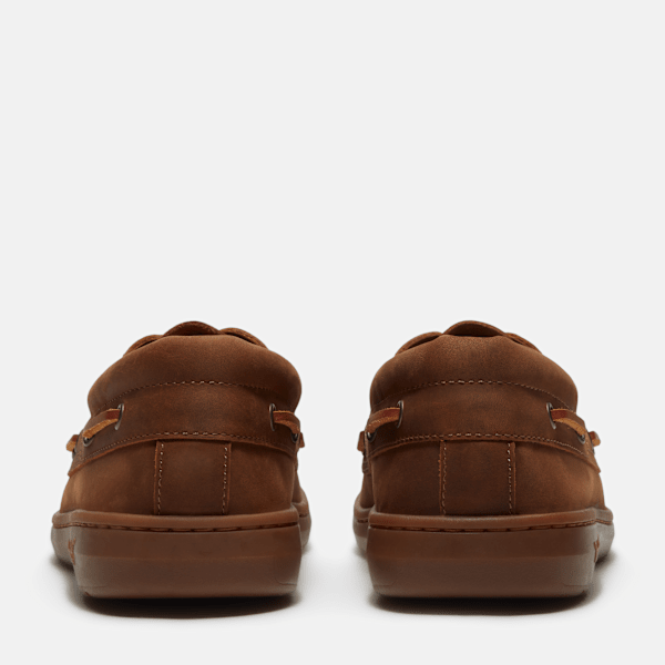 Timberland Portofino Pier Boat Shoe Taupe Full-Grain Men'S