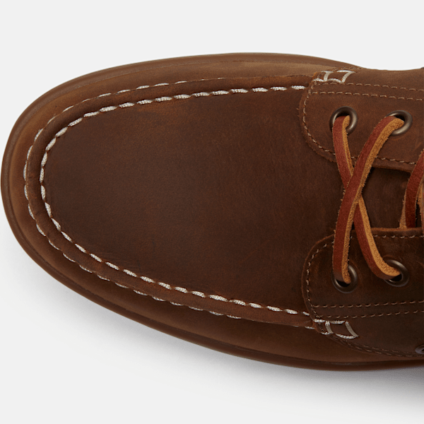 Timberland Portofino Pier Boat Shoe Taupe Full-Grain Men'S
