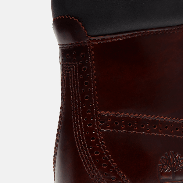 Timberland Premium 6-Inch Waterproof Boot Burgundy Full-Grain Men'S
