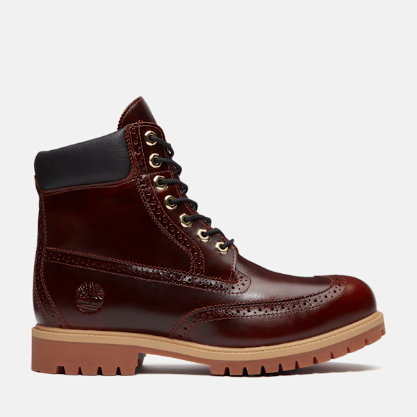 Timberland Premium 6-Inch Waterproof Boot Burgundy Full-Grain Men'S