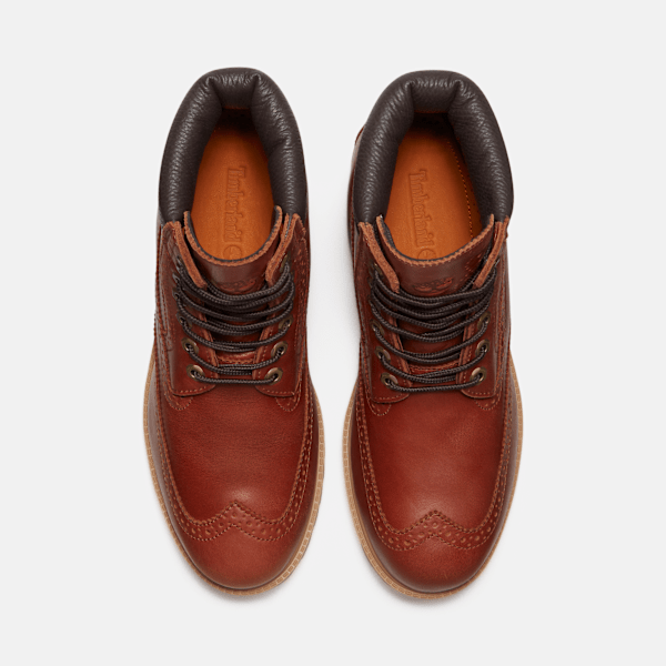 Timberland Premium 6-Inch Waterproof Boot Rust Full-Grain Men'S