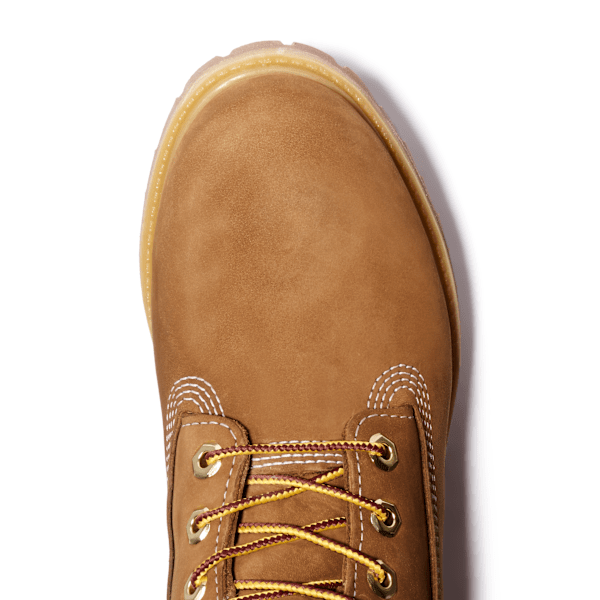 Timberland Premium 6-Inch Waterproof Heritage Boots Medium Brown Nubuck Men'S