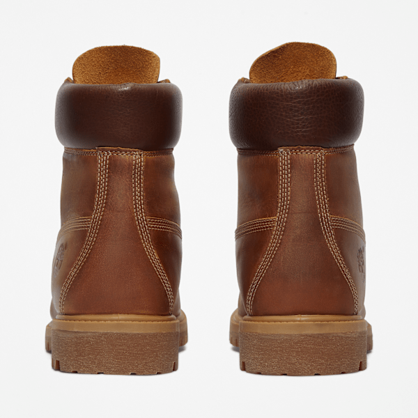 Timberland Premium 6-Inch Waterproof Heritage Boots Medium Brown Nubuck Men'S