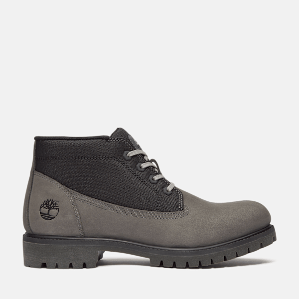 Timberland Premium Chukka Boot Grey Nubuck/Black Men'S