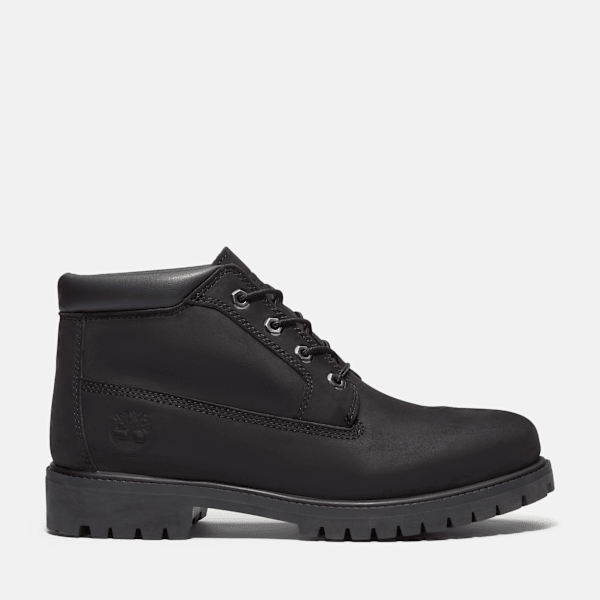 Timberland Premium Waterproof Chukka Boot Black Nubuck Men'S