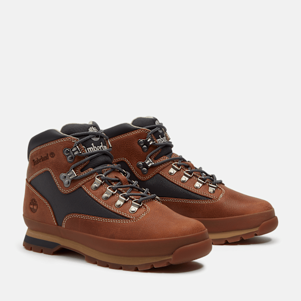 Timberland Road Trip Euro Hiker Boot Rust Full-Grain/Dark Grey Men'S