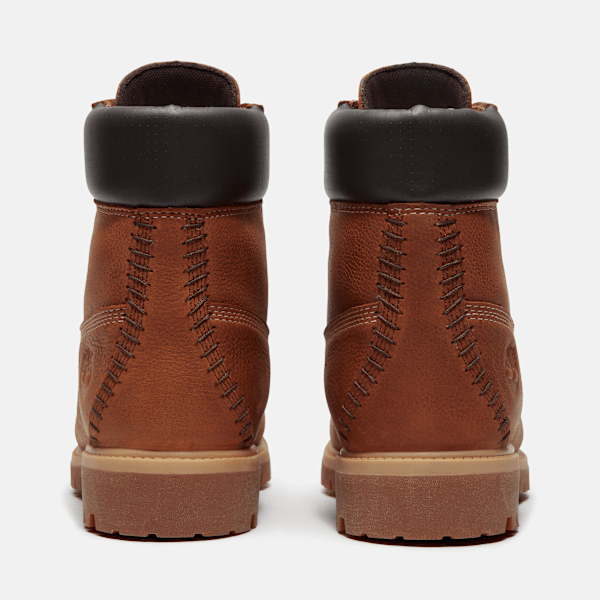 Timberland Road Trip Premium 6-Inch Waterproof Boot Rust Full-Grain/Dark Grey Men'S