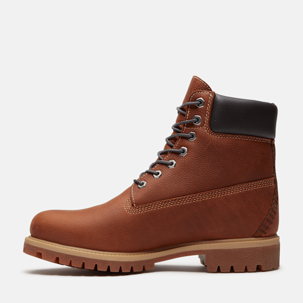 Timberland Road Trip Premium 6-Inch Waterproof Boot Rust Full-Grain/Dark Grey Men'S