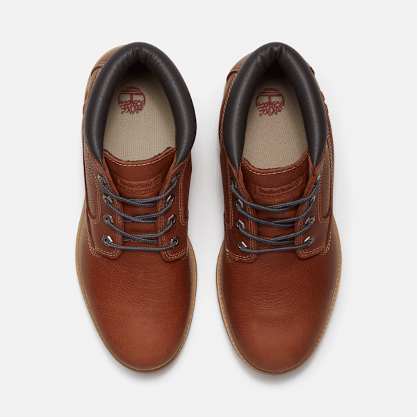 Timberland Road Trip Premium Mid Waterproof Chukka Boot Rust Full-Grain/Dark Grey Men'S