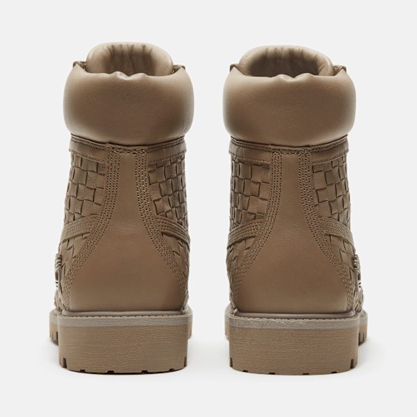 Timberland Textured Premium 6-Inch Boot Olive Full-Grain Men'S