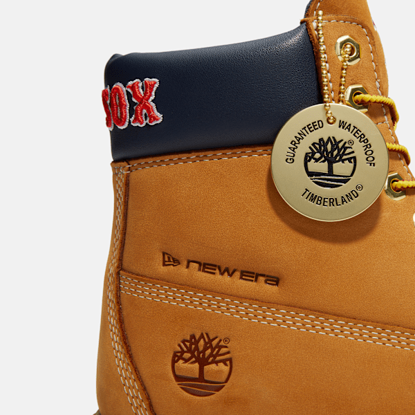 Timberland X New Era Red Sox 6-Inch Waterproof Boot Wheat Red Sox Men'S