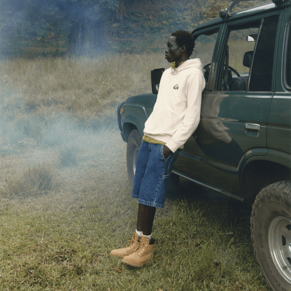 Timberland Tree Logo Patch Hoodie Light Beige Men'S